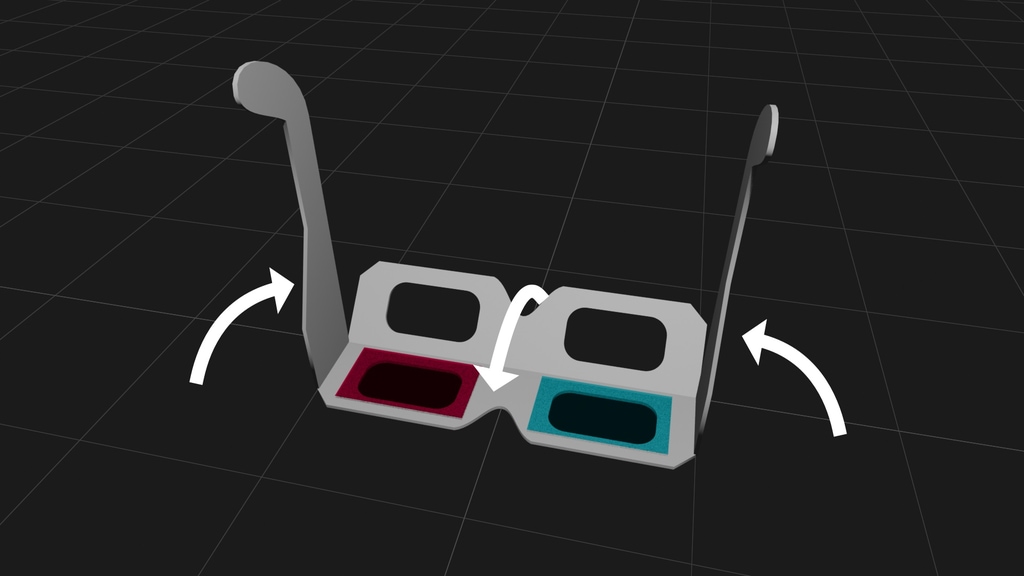 Brille zusammenfalten