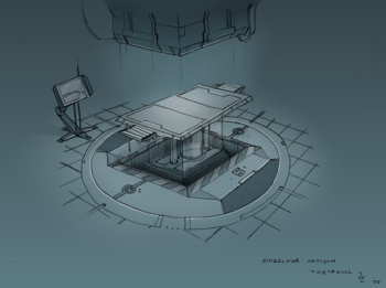 Time Travel Inc. Concept-Art OP Tisch
