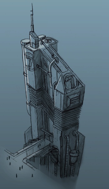 Time Travel Inc. Concept-Art Gebäude C